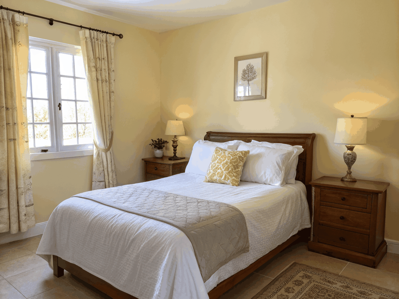 Quarto higienizado e colchão renovado