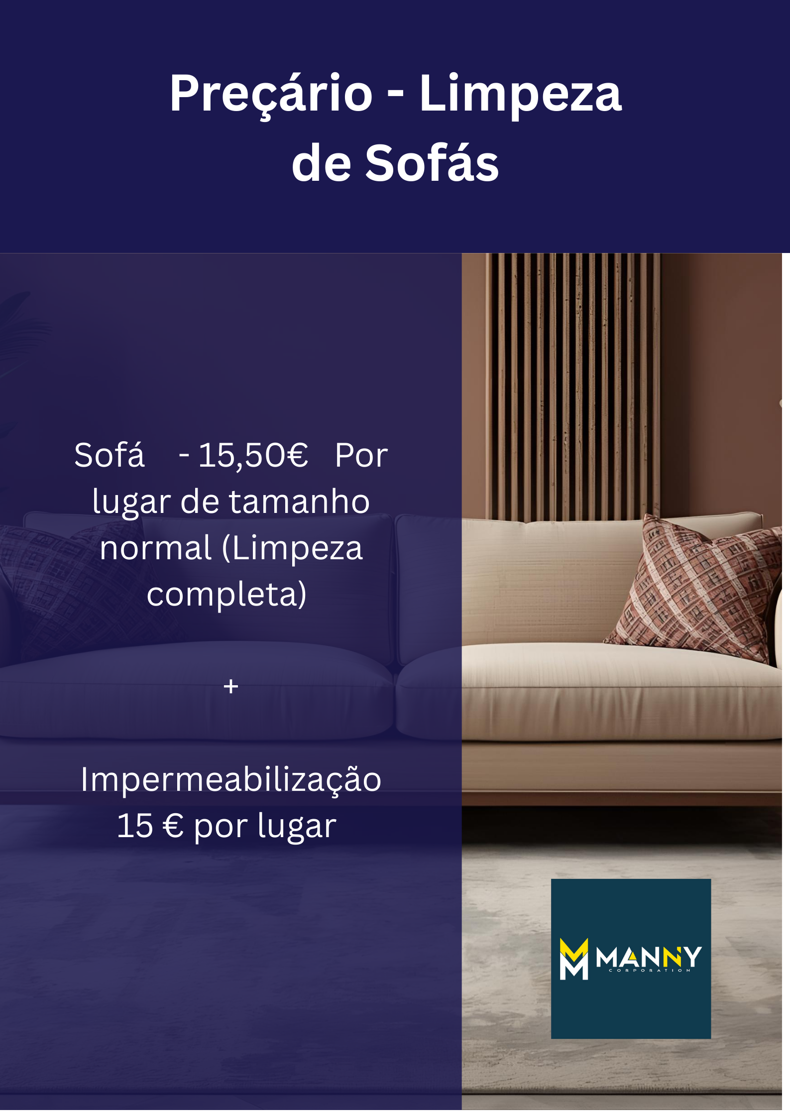Serviço de Limpeza de Sofás